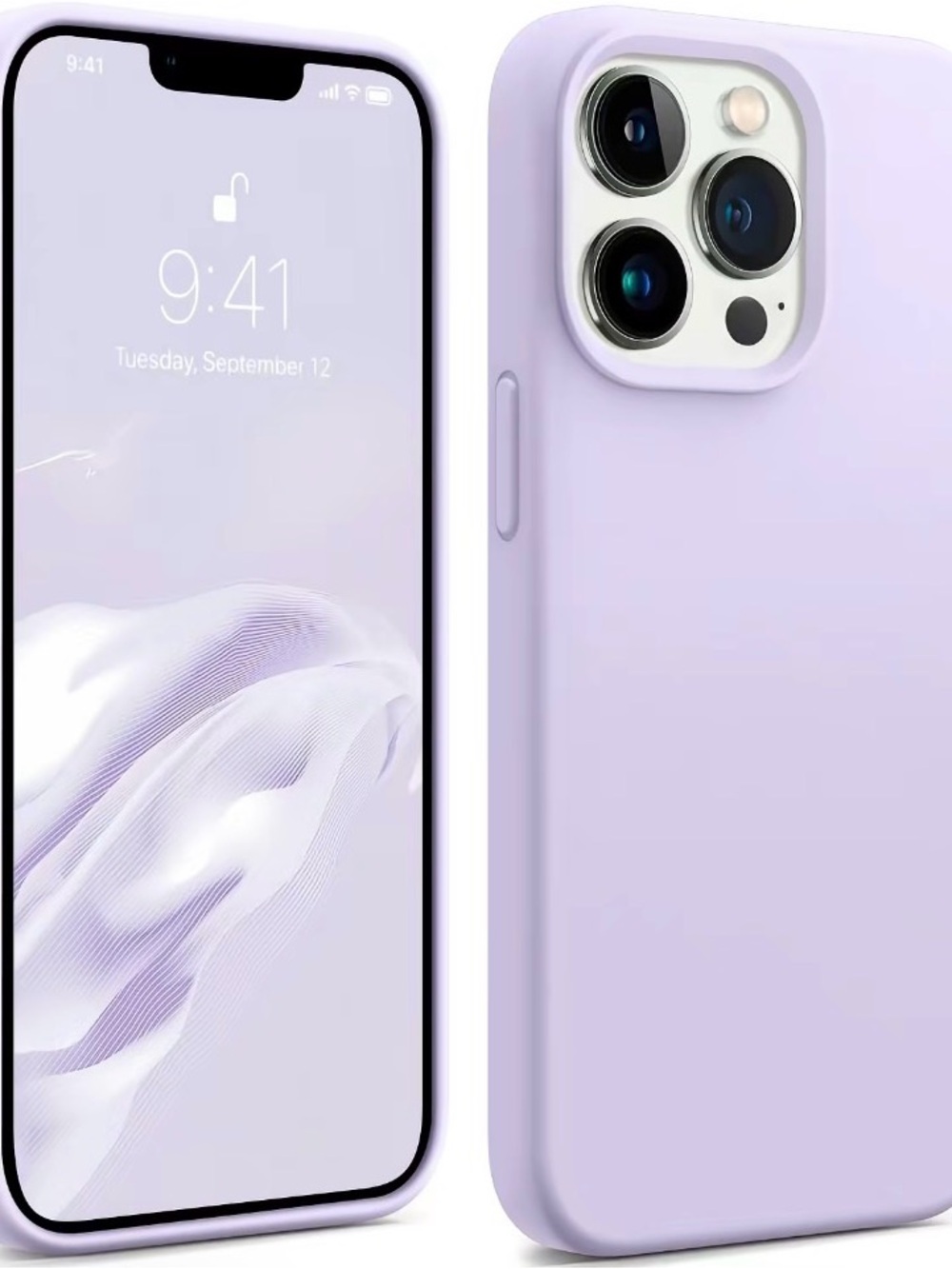 Lilac Silicone Phone Case - Slim Protective Cover